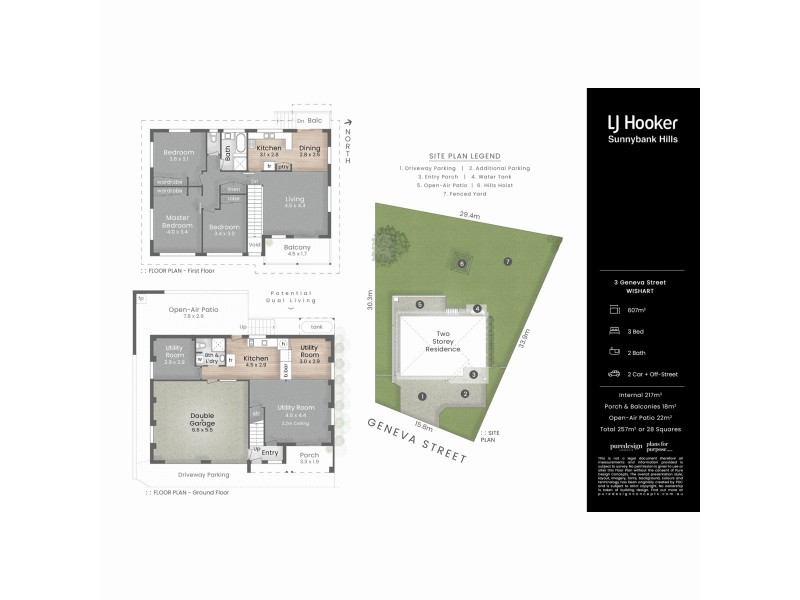 3 Geneva Street, Wishart QLD 4122 Floorplan