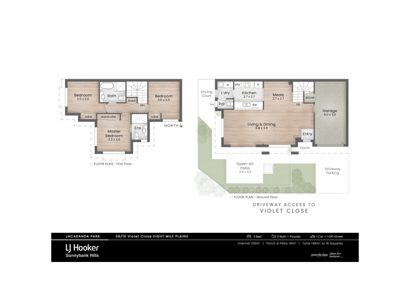 39/15 Violet Close, Eight Mile Plains QLD 4113 Floorplan