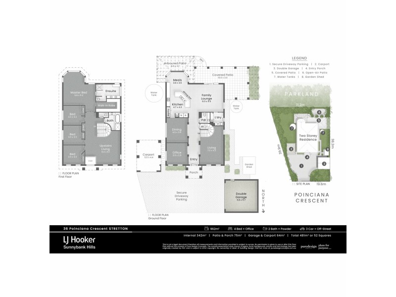 36 Poinciana Crescent, Stretton QLD 4116 Floorplan