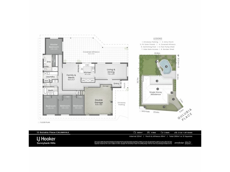 12 Gulubia Place, Calamvale QLD 4116 Floorplan