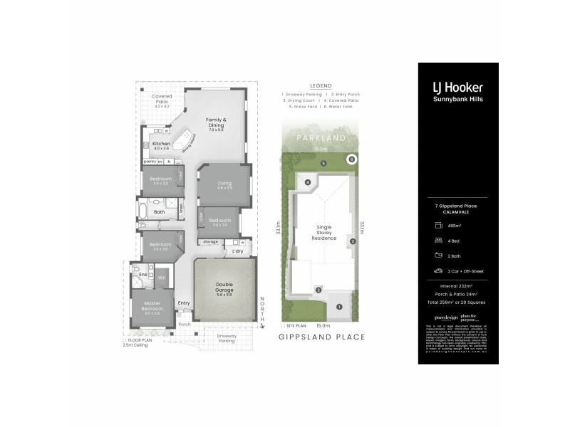 7 Gippsland Place, Calamvale QLD 4116 Floorplan