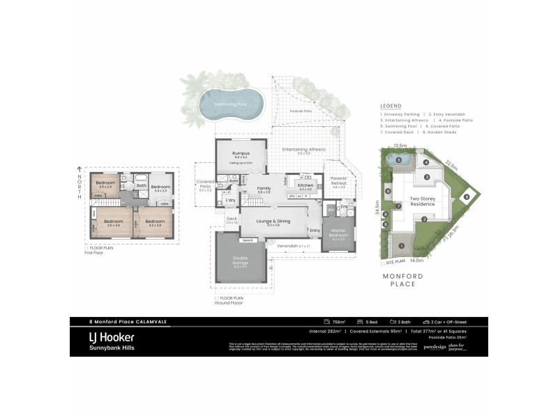 8 Monford Place, Calamvale QLD 4116 Floorplan