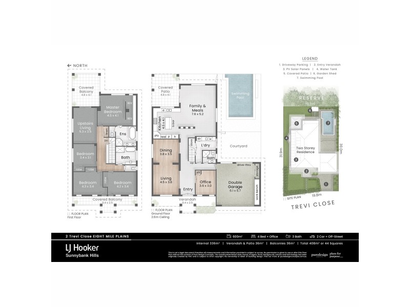 2 Trevi Close, Eight Mile Plains QLD 4113 Floorplan
