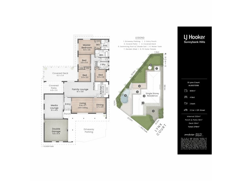 8 Lynx Court, Algester QLD 4115 Floorplan