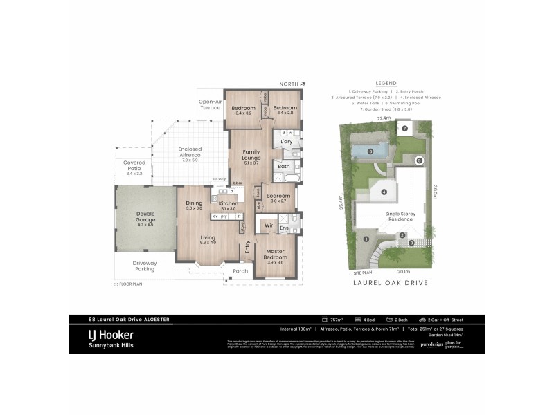 88 Laurel Oak Drive, Algester QLD 4115 Floorplan