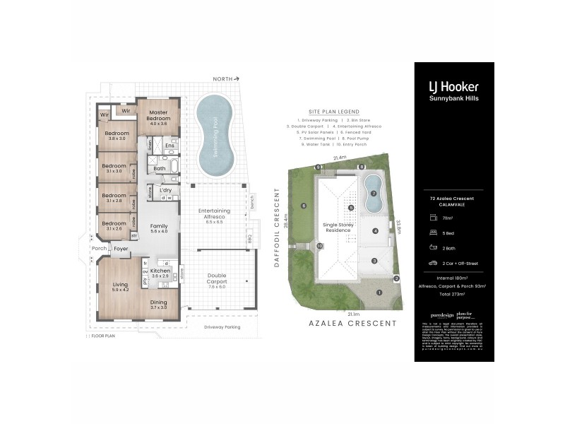 72 Azalea Crescent, Calamvale QLD 4116 Floorplan