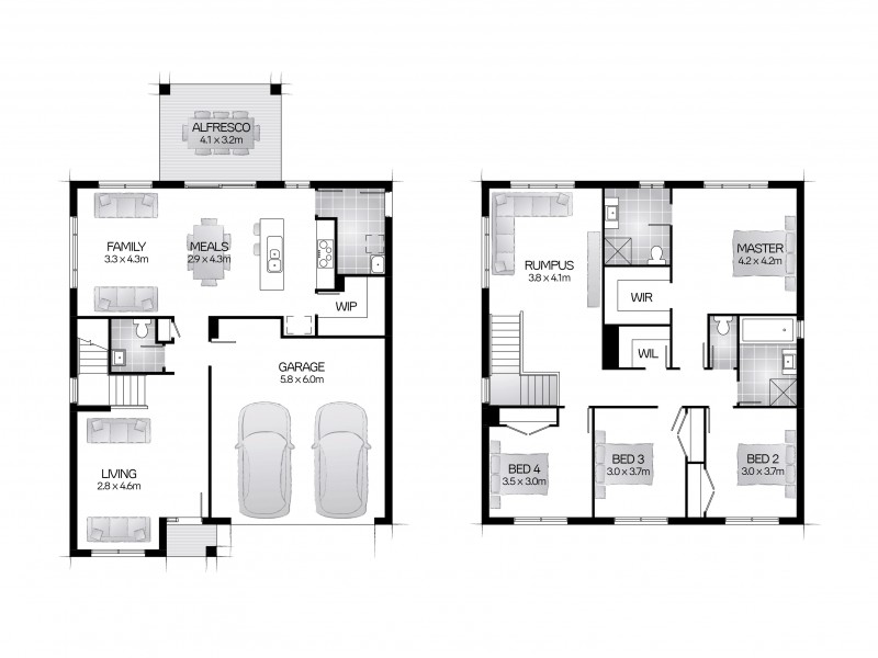 2/1-23 Pearl Frost Place, Sunnybank Hills QLD 4109 Floorplan