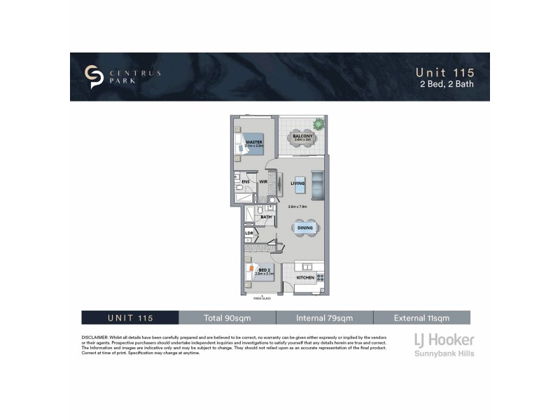 172/54 Slobodian Avenue, Eight Mile Plains QLD 4113 Floorplan