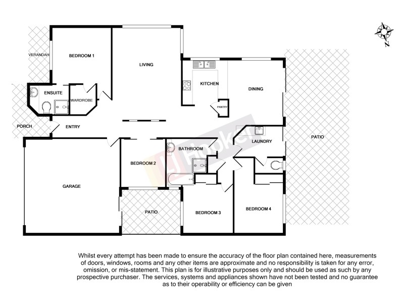 3 Scarlet Oak Place, Calamvale QLD 4116 Floorplan