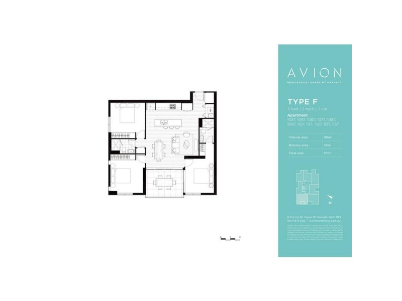 1037/7-15 Cremin Street, Upper Mount Gravatt QLD 4122 Floorplan