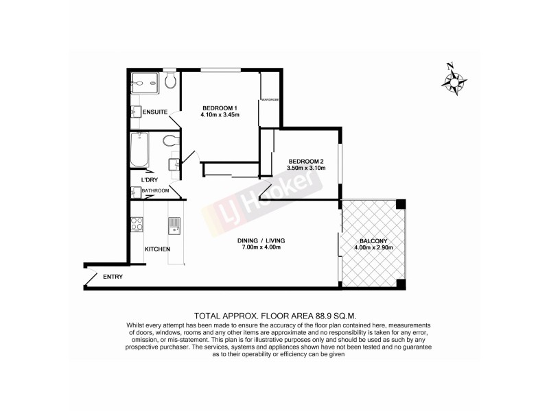 1010/198 Padstow Road, Eight Mile Plains QLD 4113 Floorplan