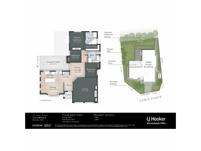 33 Lewis Place, Calamvale QLD 4116 Floorplan