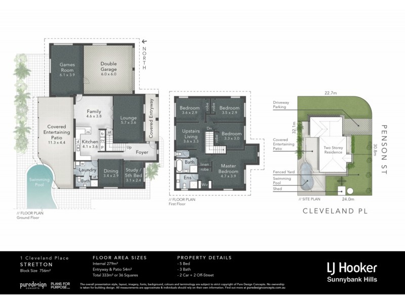 1 Cleveland Place, Stretton QLD 4116 Floorplan