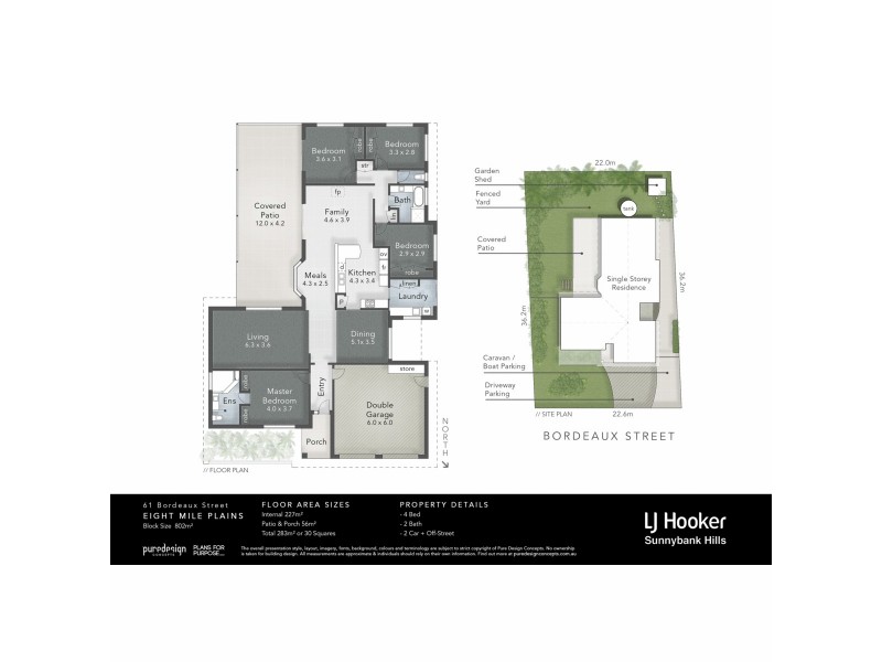 61 Bordeaux Street, Eight Mile Plains QLD 4113 Floorplan