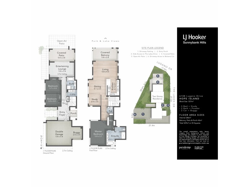 6108 Lugano Drive, Hope Island QLD 4212 Floorplan