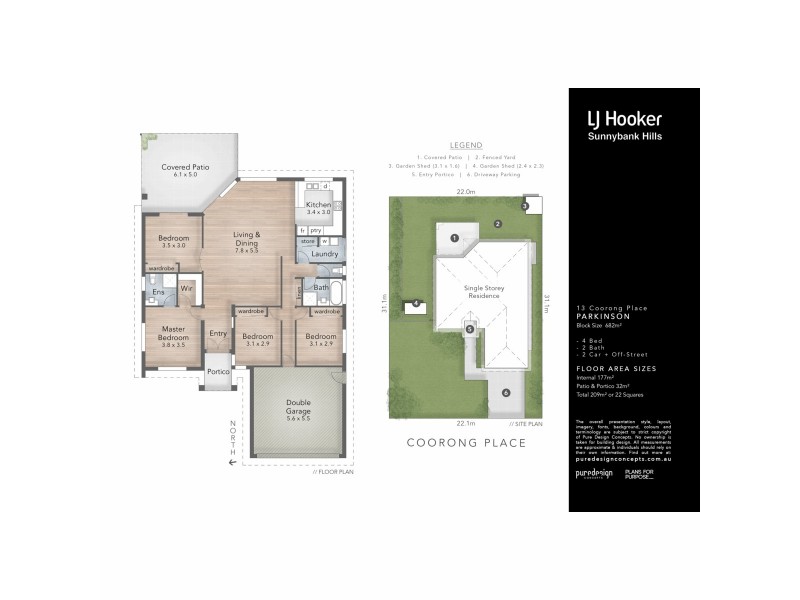 13 Coorong Place, Parkinson QLD 4115 Floorplan