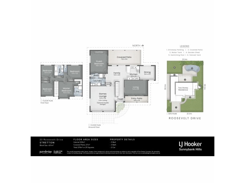 23 Roosevelt Drive, Stretton QLD 4116 Floorplan