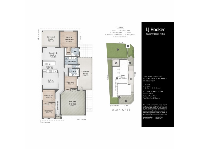 105 Alan Crescent, Eight Mile Plains QLD 4113 Floorplan