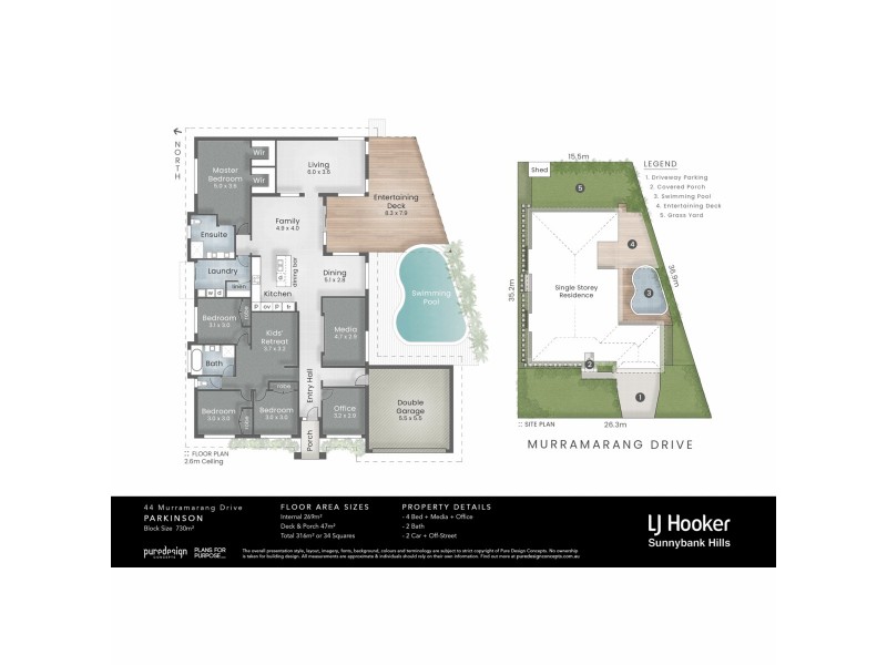 44 Murramarang Drive, Parkinson QLD 4115 Floorplan