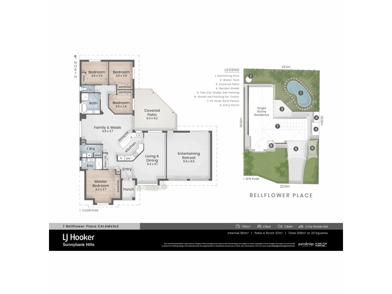 7 Bellflower Place, Calamvale QLD 4116 Floorplan