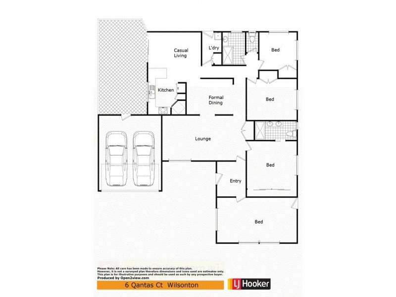 6 Qantas Court, Wilsonton QLD 4350 Floorplan