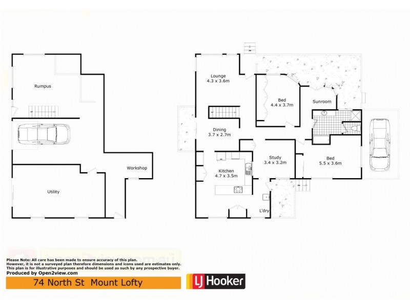74 North Street, Mount Lofty QLD 4350 Floorplan