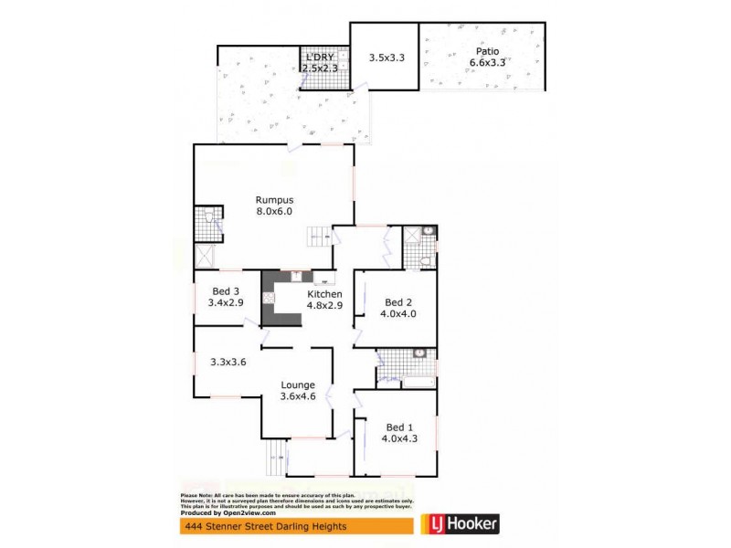444 Stenner Street, Darling Heights QLD 4350 Floorplan