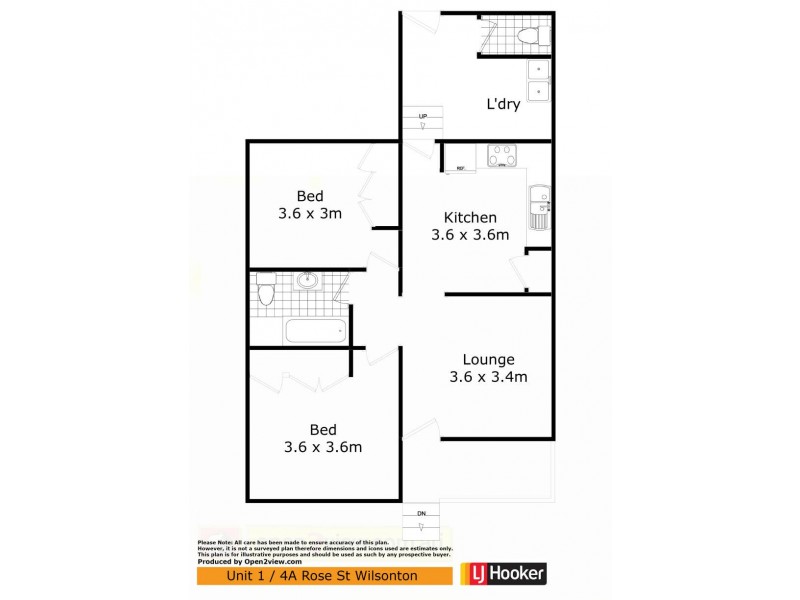1/4A Rose Street, Wilsonton QLD 4350 Floorplan