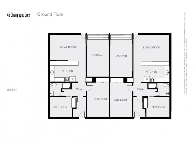 45 Champagne Crescent, Wilsonton QLD 4350 Floorplan