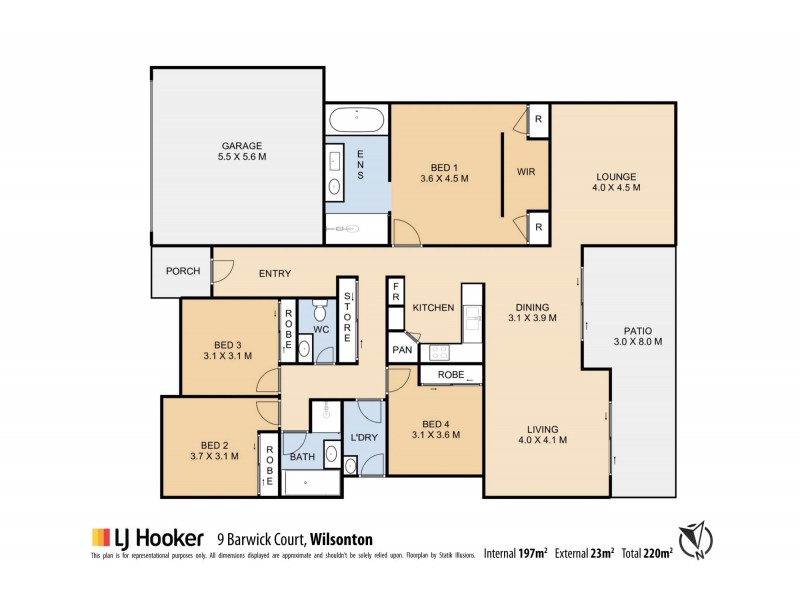 9 Barwick Court, Wilsonton Heights QLD 4350 Floorplan