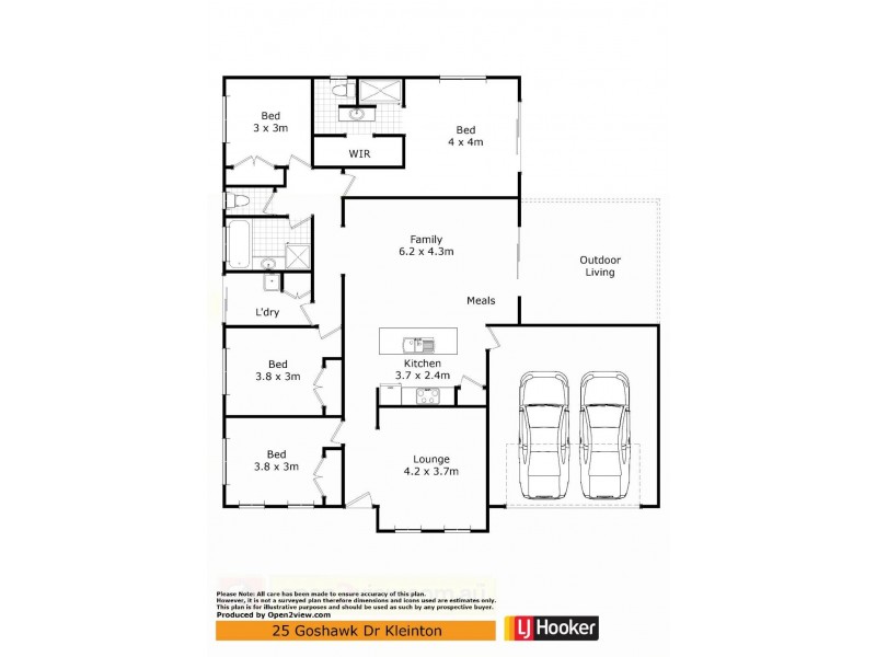 25 Goshawk Drive, Kleinton QLD 4352 Floorplan