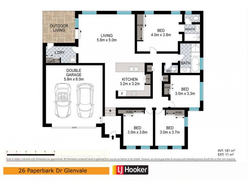 26 Paperbark Drive, Glenvale QLD 4350 Floorplan