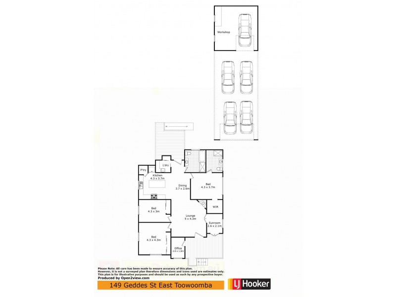 149 Geddes Street, East Toowoomba QLD 4350 Floorplan