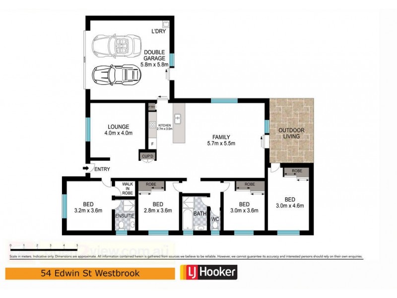 54 Edwin Street, Westbrook QLD 4350 Floorplan