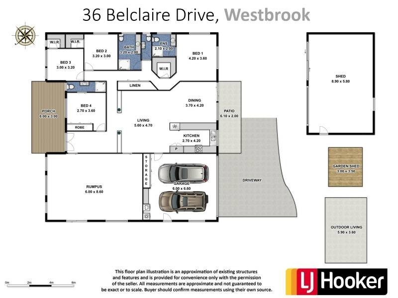 36 Belclaire Drive, Westbrook QLD 4350 Floorplan