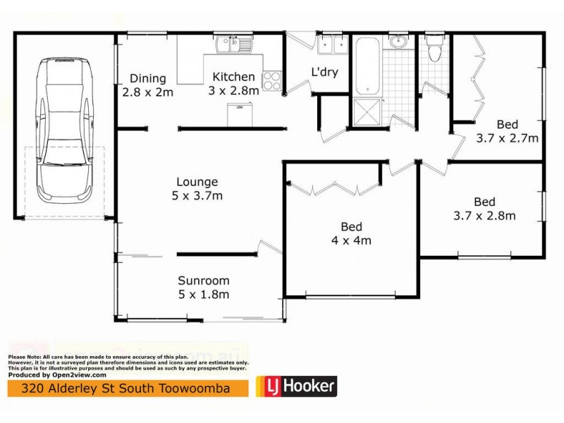 320 Alderley Street, Kearneys Spring QLD 4350 Floorplan
