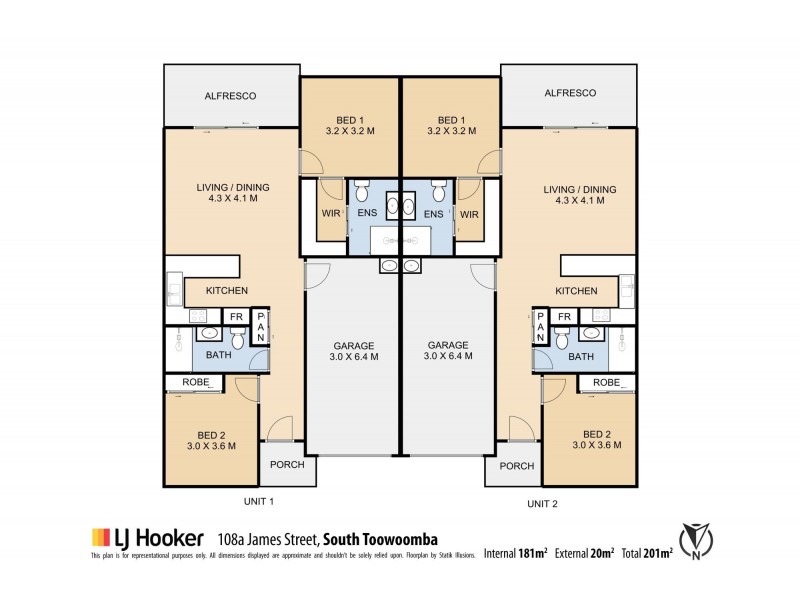 1&2/108A James Street, South Toowoomba QLD 4350 Floorplan