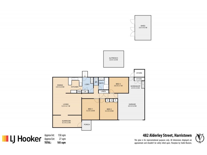 482 Alderley Street, Harristown QLD 4350 Floorplan