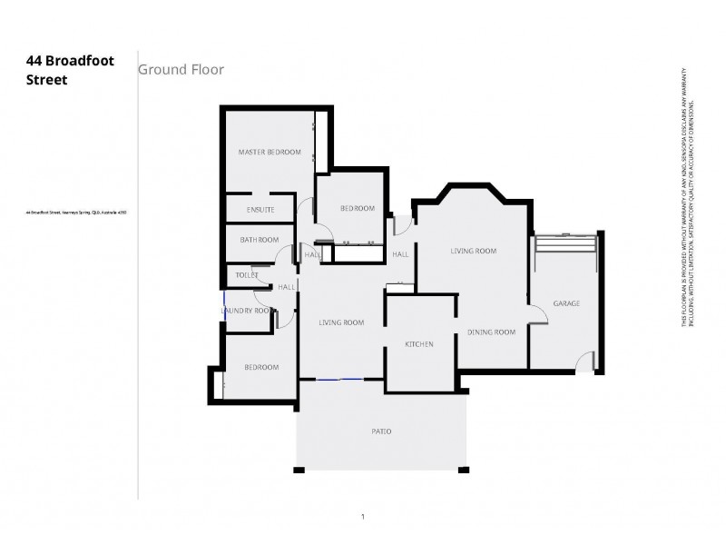 44 Broadfoot Street, Kearneys Spring QLD 4350 Floorplan