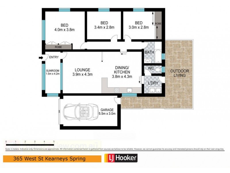 365 West Street, Harristown QLD 4350 Floorplan