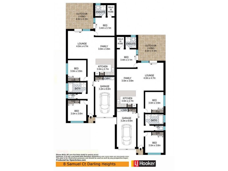 1&2/6 Samuel Court, Darling Heights QLD 4350 Floorplan