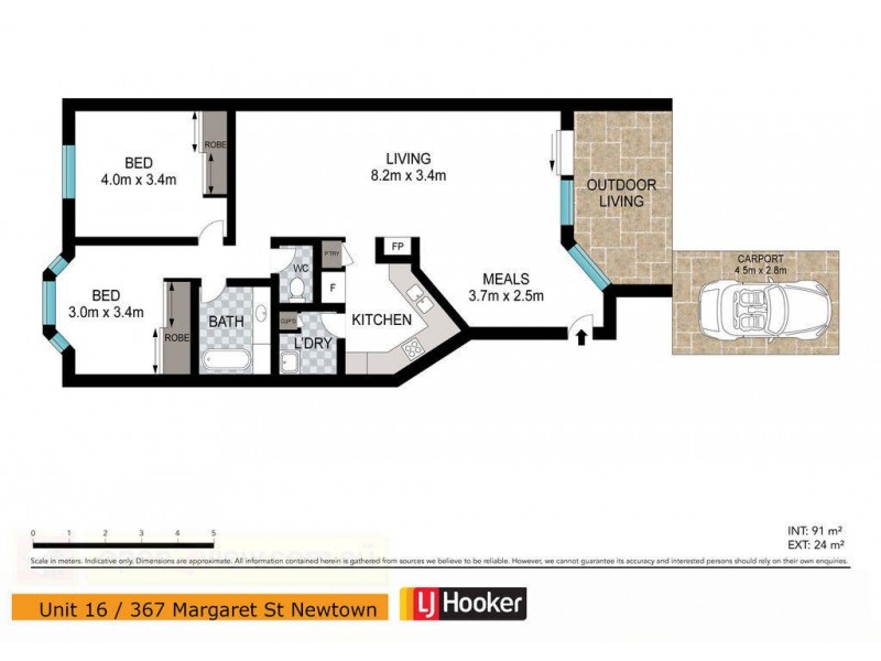 16/367 Margaret Street, Newtown QLD 4350 Floorplan