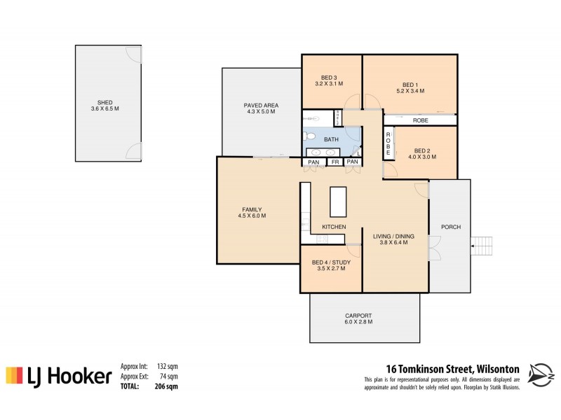16 Tomkinson Street, Wilsonton QLD 4350 Floorplan