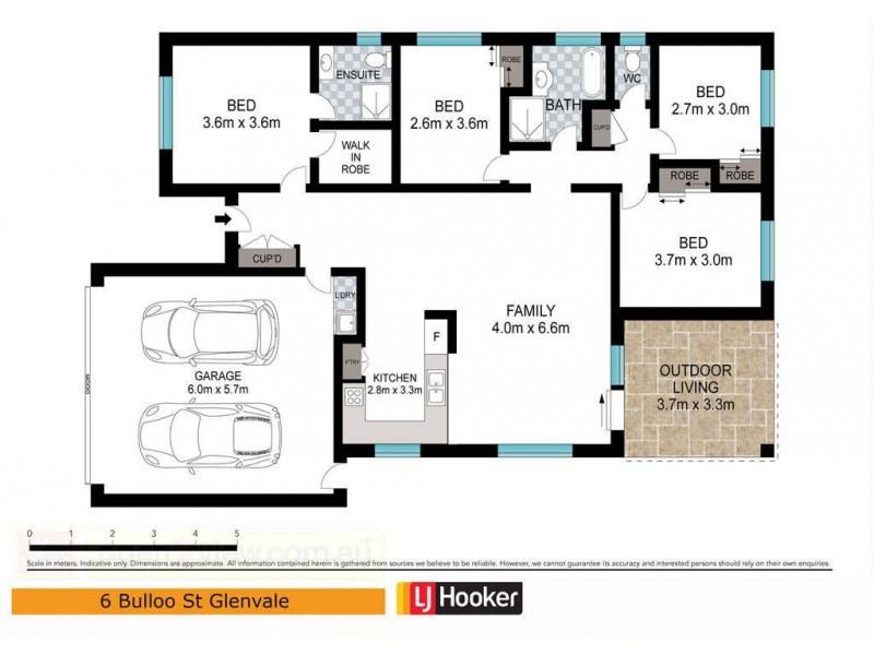 6 Bulloo Street, Glenvale QLD 4350 Floorplan