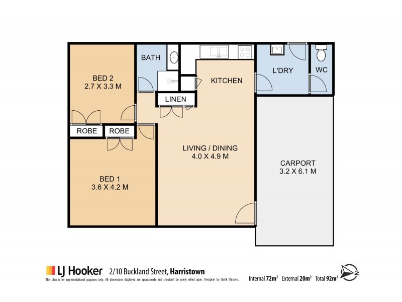 2/10 Buckland Street, Harristown QLD 4350 Floorplan