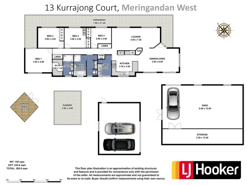 13 Kurrajong Court, Meringandan West QLD 4352 Floorplan