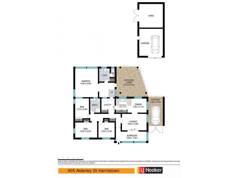 405 Alderley Street, Harristown QLD 4350 Floorplan