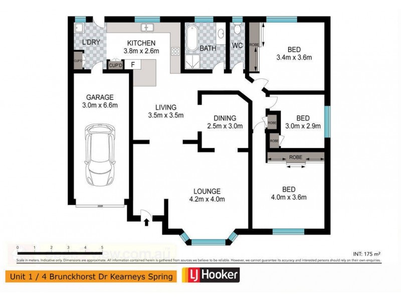 1/4 Brunckhorst Drive, Kearneys Spring QLD 4350 Floorplan
