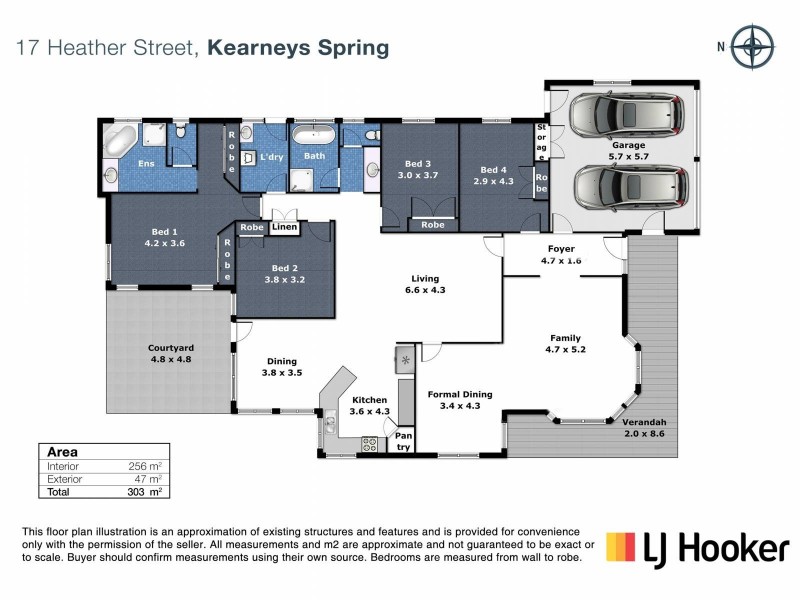 17 Heather Street, Kearneys Spring QLD 4350 Floorplan