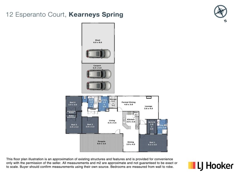 12 Esperanto Court, Kearneys Spring QLD 4350 Floorplan